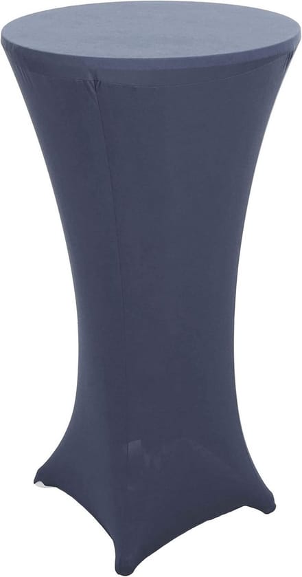 Stretch statafelhoes Ø 60 cm Hoogte 110 cm Antracietgrijs