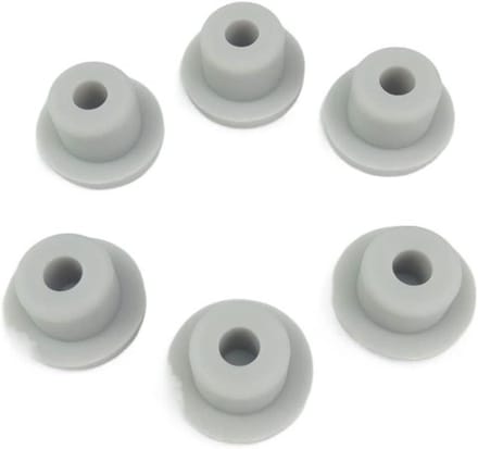 Rubberen Stopper Set - Sluitpluggen Deksels - Afsluiten Leidingen - Taps Toelopend Ontwerp - 5 Stuks 43.5mm - Grijs