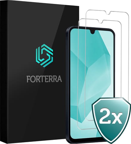 Screenprotector 2 Stuks - Geschikt voor Samsung Galaxy A16 - Extra Sterk - Beschermglas - Gehard Glas - Tempered Glass - Screen Protector