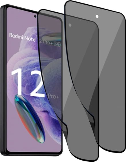 2x Geschikt voor Xiaomi Xiaomi Redmi Note 12 Pro+ - Privacy Screenprotector - Beschermglas - Privé GuardCover