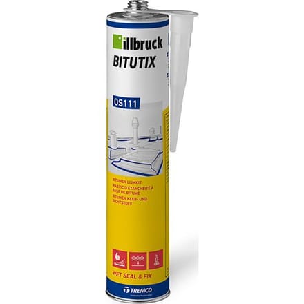 Illbruck OS111 bitumen lijm- en afdichtingskit Zwart 310ml