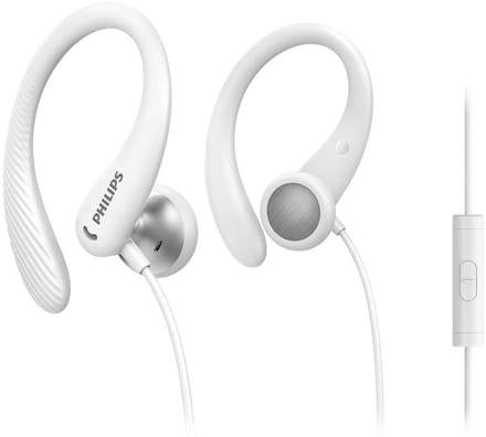 PHILIPS TAA1105 - In-Ear Sport oordopjes - Microfoon - Afstandsbediening in snoer - Wit