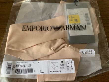 Emporio Armani String Beige maat M
