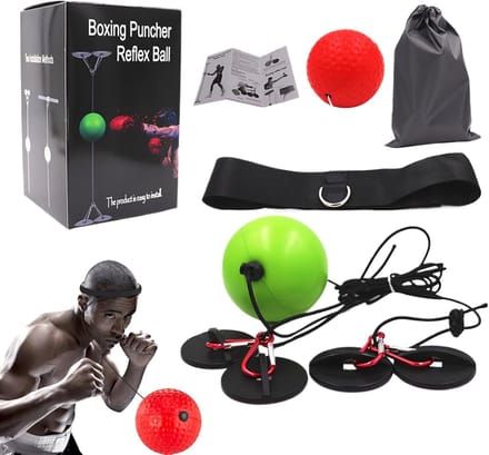 Boksreflexbal Set - Training Bal - Verbeter Coördinatie - Eenvoudige Installatie - 15.5 x 9.3 cm - Niet Gespecificeerd
