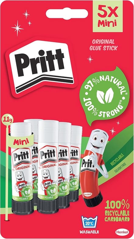 Lijmstift 11 g - 5 stuks voor kinderen en knutselprojecten