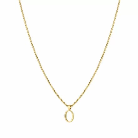 Bijoutheek Collier Letter O Goud