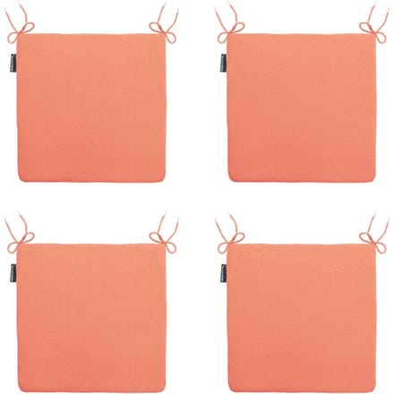 Madison - Zitkussen Panama flame orange - Ca. 40x40 cm - Set van 4
