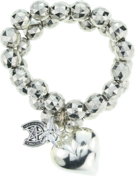 Behave - armband zilverkleur - hartbedel amour - romantisch cadeau