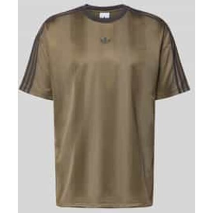 Regular Fit T-shirt met logoprint model 'JACQUARD'