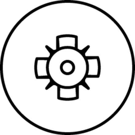 HECO TOPIX-plus schroeven - platkop met kopgatboring - 4,5x50 mm - PZ2 - voldraad - 200 st