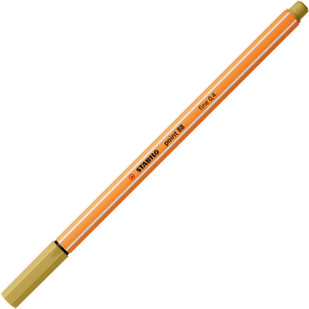Fineliner STABILO point 88/66 fijn khaki