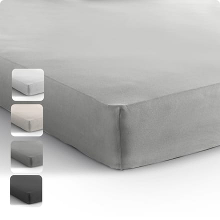 Sleeptime Jersey Hoeslaken - Jersey - 80/90x200 - Grijs