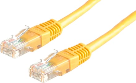 VALUE Patchkabel Cat.6 UTP (Class E), geel, 10 m