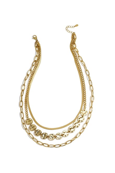 Bijoutheek Collier Layered Bold Goudkleurig