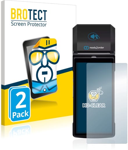 BROTECT - Screenprotector voor Ready2order ReadyGo - Folie Beschermfolie transparant 2 Stuks
