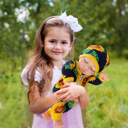 Miniatuur Babypop Slapend Model Speelgoed Handgemaakt Wasbaar