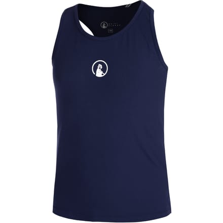 Quiet Please Racerback Tanktop Meisjes-Donkerblauw,Wit
