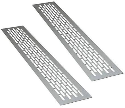 Aluminium Ventilatierooster - Rechthoekig 48 x 8 cm | Luchtafvoer