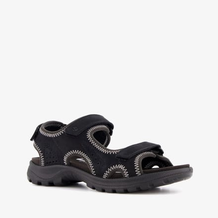 ECCO Onroads leren dames sandalen zwart - Maat 36