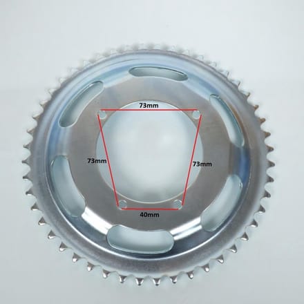 ringwiel voor bromfiets peugeot 102 48 dts steek 415 Ø81mm