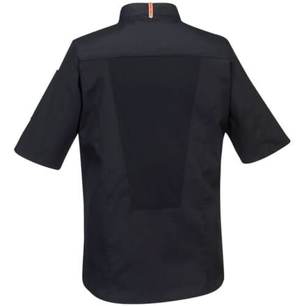 GGM Gastro (5 Stück) Kurzarm MeshAir Pro Kochjacke - Schwarz - Größe: L
