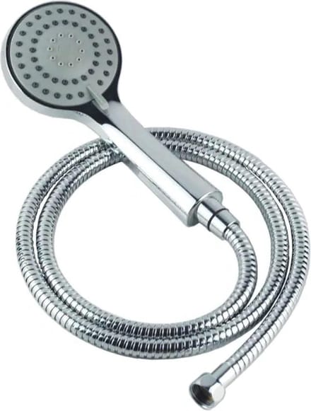 Handdouche met slang - Douchekop set - Ontspannen douchen - 3 straalsoorten - 15 meter slang - Chroom zilver