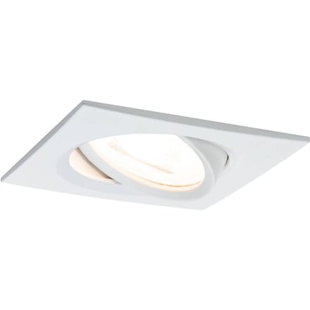 Paulmann Inbouwspot Led Nova Vierkant Kantelbaar 3-stapdim Wit 51mm Gu10 6,5w
