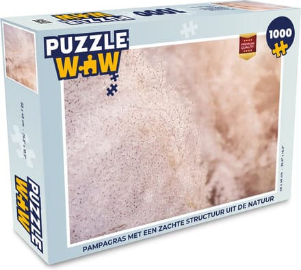 Puzzel Pampasgras - Structuur - Planten - Natuur - Legpuzzel - Puzzel 1000 stukjes volwassenen