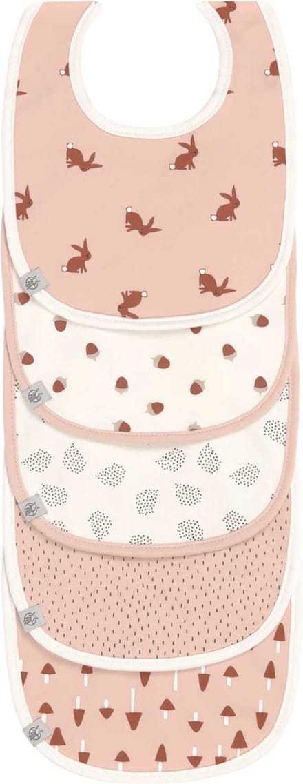 Lässig slabbetje 5 stuks Little Forest Rabbit 3 tot 18 maanden