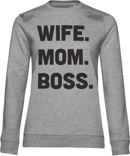 Hybris Dames Wife - Mom - Boss Girly-sweatshirt