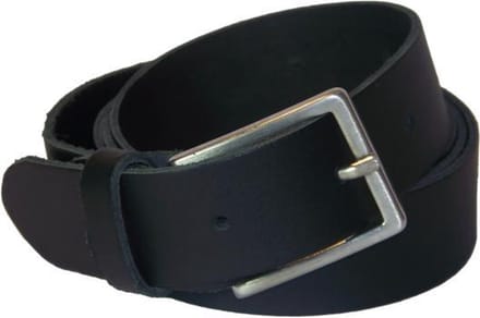 100% leren riem, 3 cm breed, taillemaat 100 cm. Zwart.