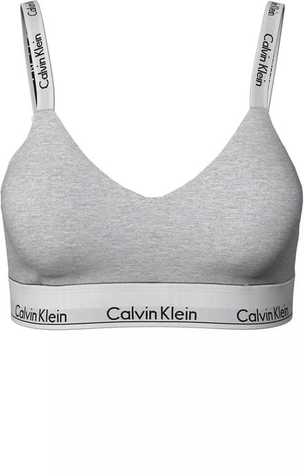 Calvin Klein dames Modern Cotton lightly lined bralette - bralette - grijs