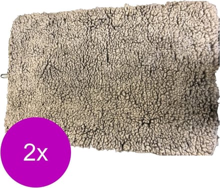 Adori Benchmat Sheepskin Grijs - Hondenbenchkussen - 2 x 47X32 cm