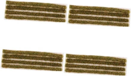 Miniatuur Grasmatten - Model Gras - Landschap Decoratie - Realistisch Plastic - 4 Sets - Groen