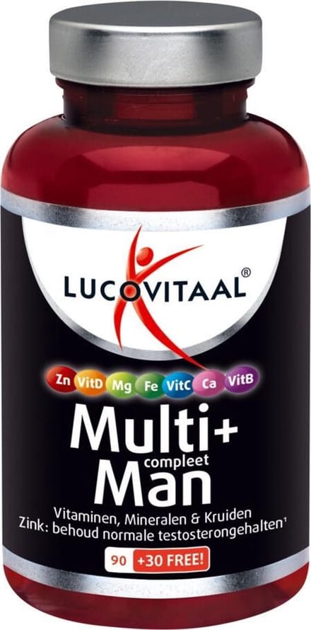 Lucovitaal Multivitamine Man MAXI pot 120 tabletten
