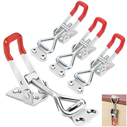 Toggle Clamp Set - Verstelbare Hefboomsluiting voor Deurkast en Dozen - 4 Stuks met Lock Gat