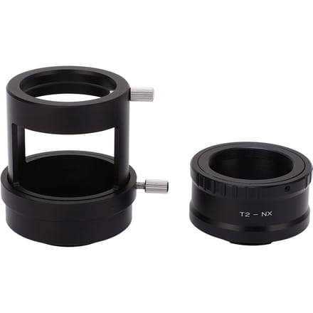 Camera T2 Lens Mount Adapter met Adapter Ring Buis Diameter Regelklep voor Samsung NX Micro black