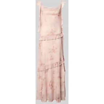 Maxi-jurk van mesh model 'Adelle'