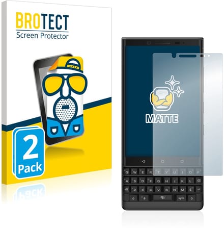 BROTECT - Screenprotector voor BlackBerry Key2 - Folie Beschermfolie matte 2 Stuks