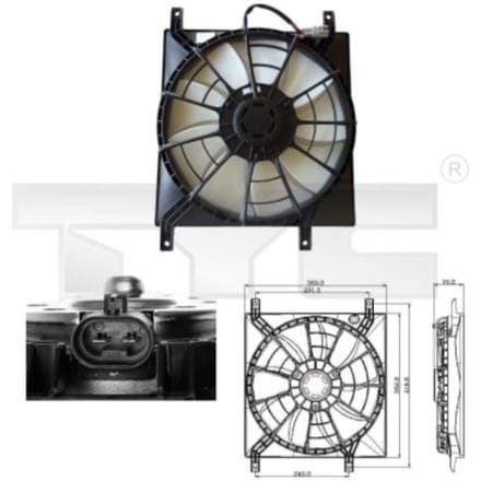 Koelventilatorwiel, motorkoeling TYC 809-0015