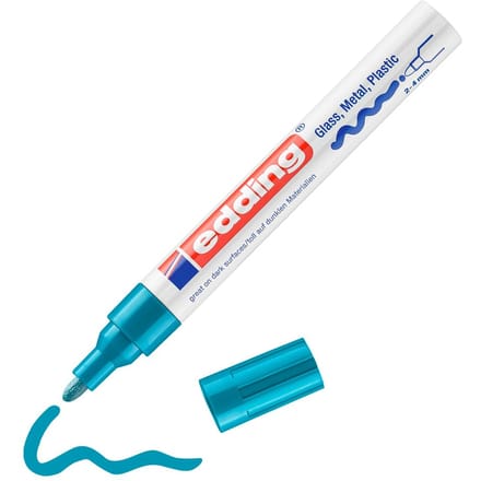 edding 750 "Glanslak-Marker" - Lichtblauw