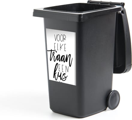 Container sticker Beterschap - Quote - Hartjes - Kus - 40x60 cm - Kliko sticker