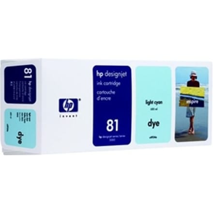 HP C4934A nr. 81 inktcartridge licht cyaan (origineel)