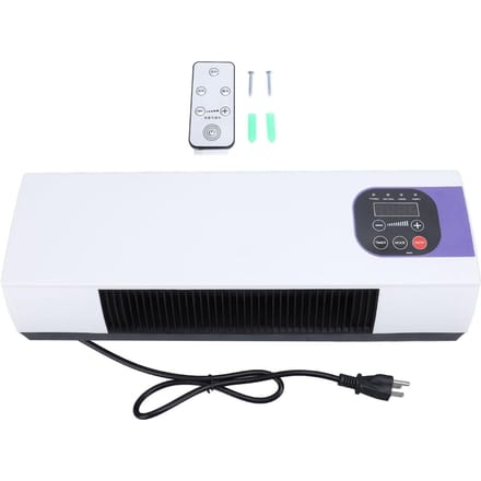 Aan de muur gemonteerde verwarmingsmachine Dubbel gebruik Zeer efficiënte elektrische wandverwarming met Natuurlijke Wind Warm black