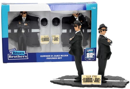The Blues Brothers Speelfiguren - Elwood and Jake - Figgur - Set - 18 cm