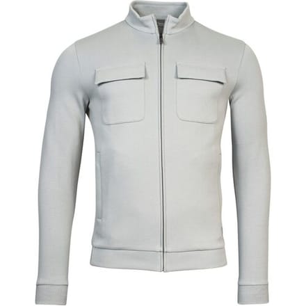 Thomas Maine Vest Sweat Cardigan Jacket Zip Doubleface Interlock Ice Green / male