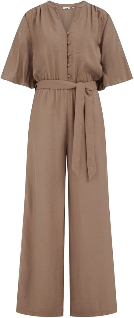 WE Fashion Dames jumpsuit met pofmouwen