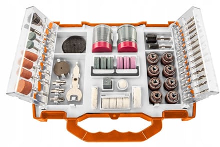 NEO Gereedschapset voor Minischuurmachine - 99 Delig in Koffer