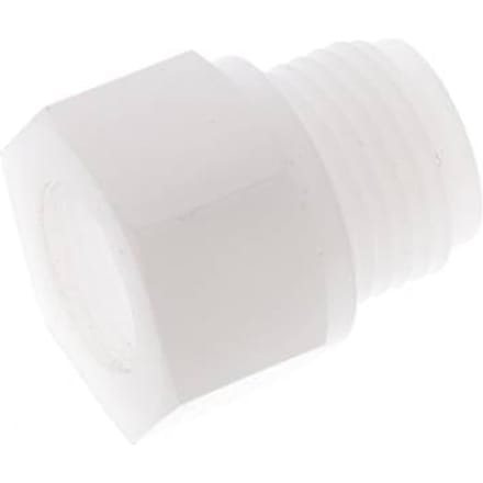 Verloopring G3/8'' Binnendraad X G1/2'' Buitendraad PVDF 10bar FDA 27mm Hex