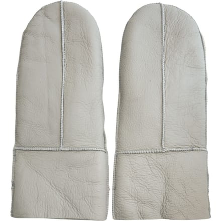 Dames Grijze Echte Echte Schapenvacht Leren Wanten Warme Handschoenen
